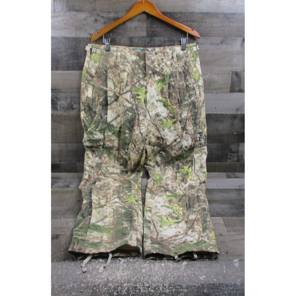 Cabelas Pants Mens 36 Camouflage ZONZ Woodlands Hunting Field Adjustable Waist